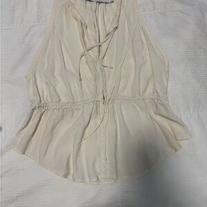 IRO Cream Sleeveless Blouse